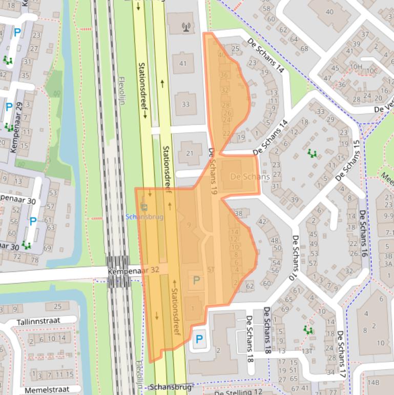 Kaart van postcodegebied 8231KM.