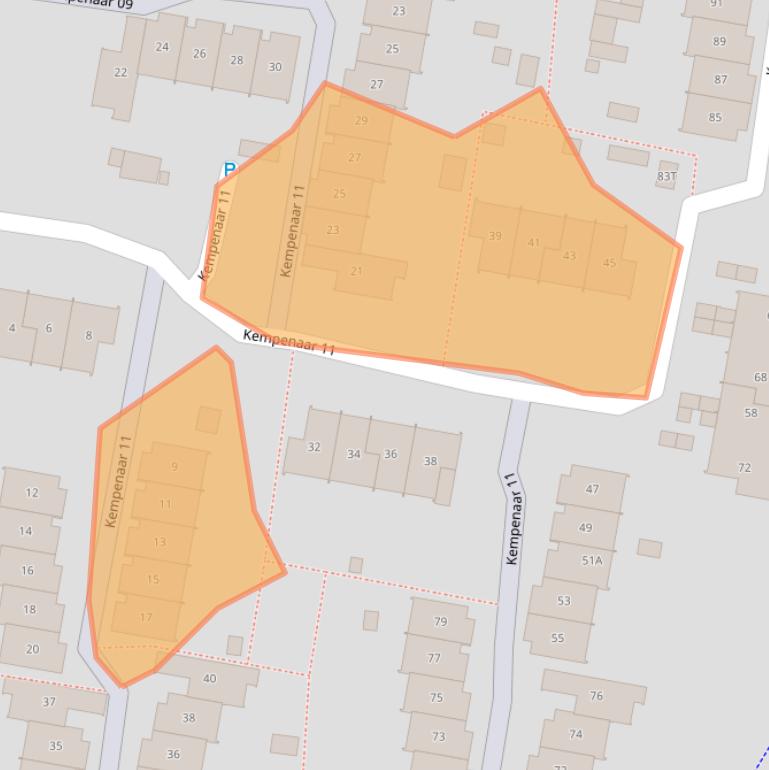Kaart van postcodegebied 8231VJ.