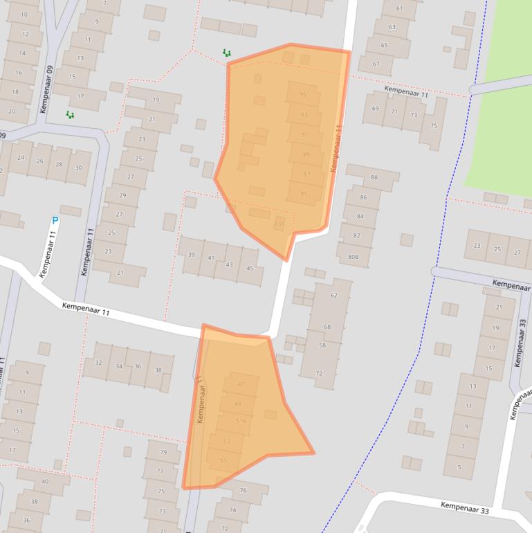 Kaart van postcodegebied 8231VK.