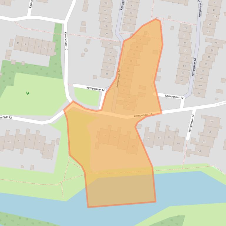 Kaart van postcodegebied 8231VV.