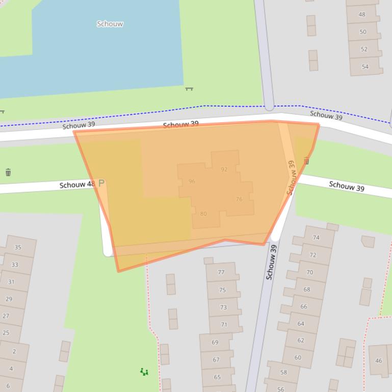 Kaart van postcodegebied 8232AH.