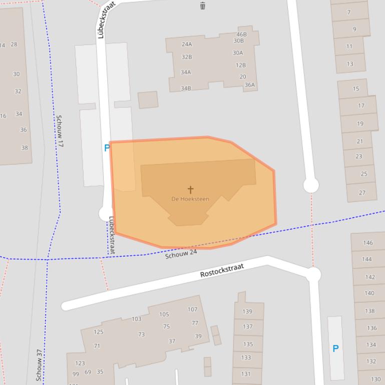 Kaart van postcodegebied 8232CG.