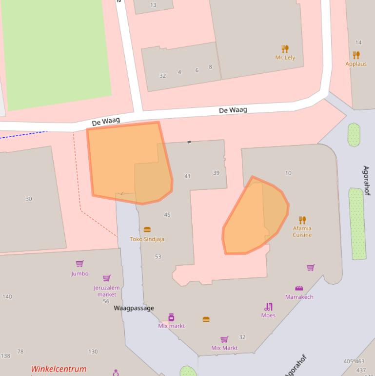 Kaart van postcodegebied 8232DT.