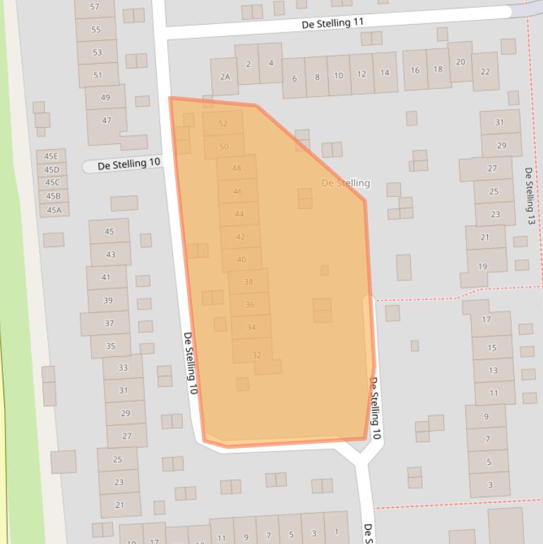 Kaart van postcodegebied 8232EC.