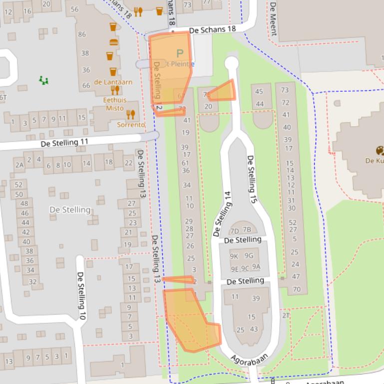 Kaart van postcodegebied 8232EN.
