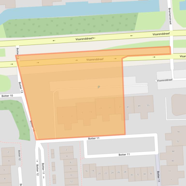 Kaart van postcodegebied 8232JN.