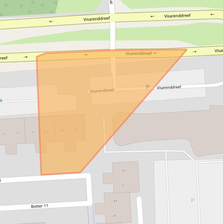 Kaart van postcodegebied 8232JS.
