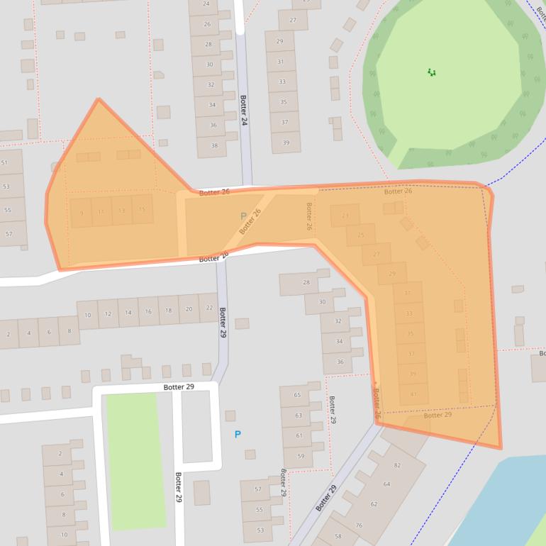 Kaart van postcodegebied 8232KG.