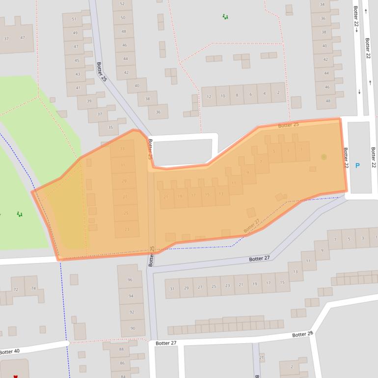 Kaart van postcodegebied 8232KN.