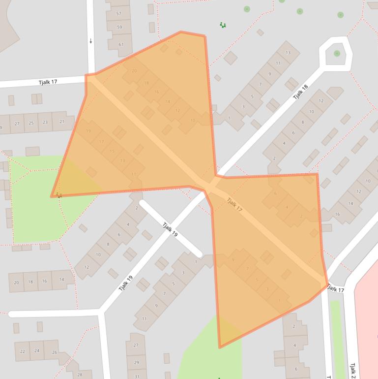 Kaart van postcodegebied 8232LL.