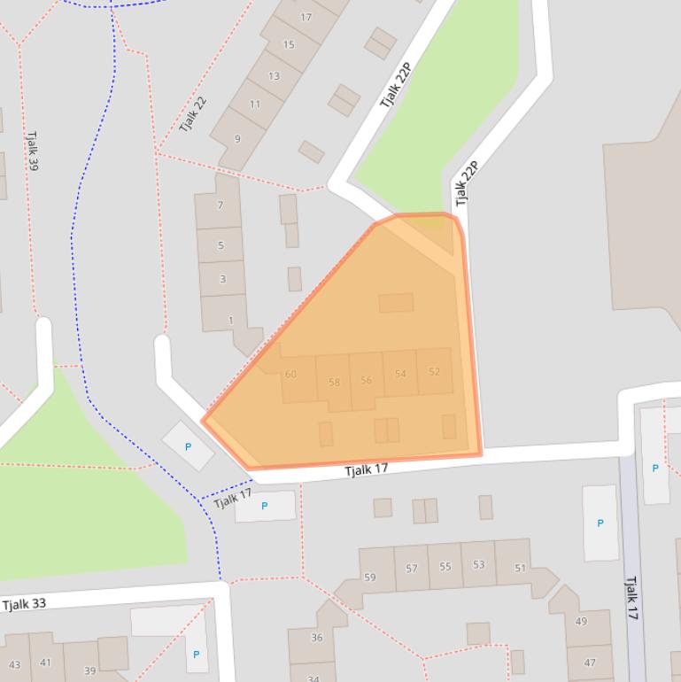 Kaart van postcodegebied 8232LZ.