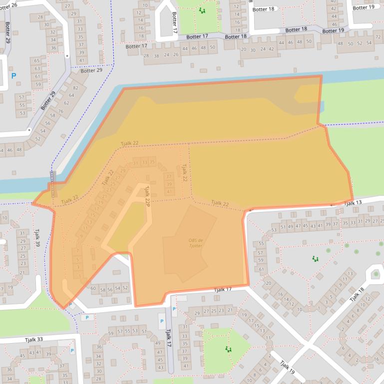 Kaart van postcodegebied 8232MA.