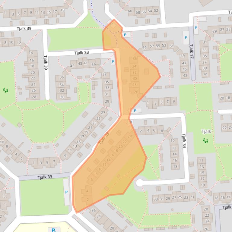 Kaart van postcodegebied 8232MD.