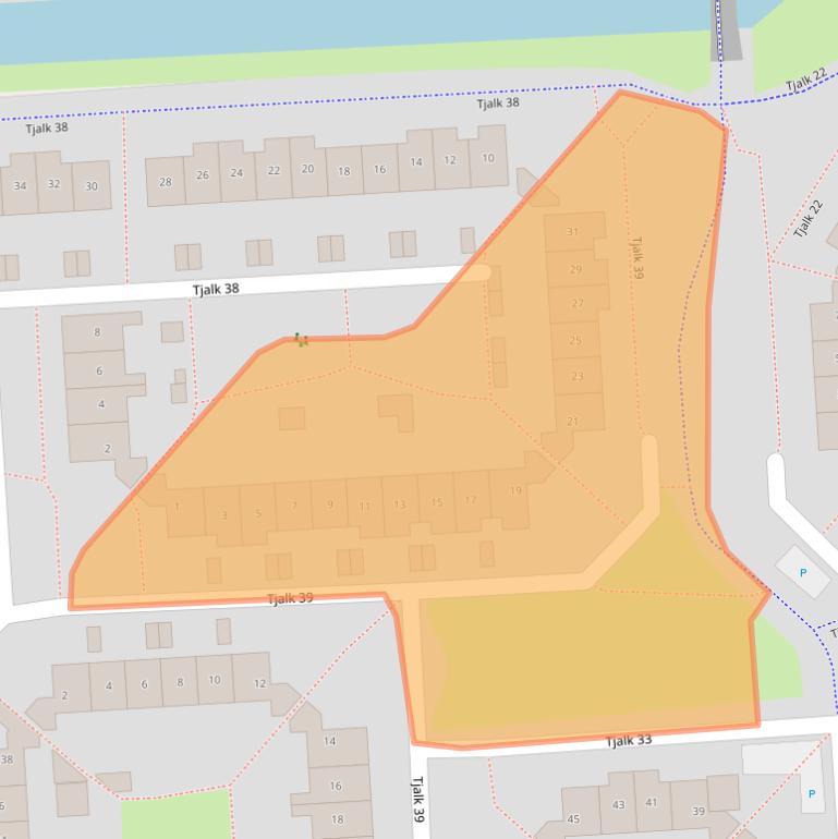 Kaart van postcodegebied 8232MG.