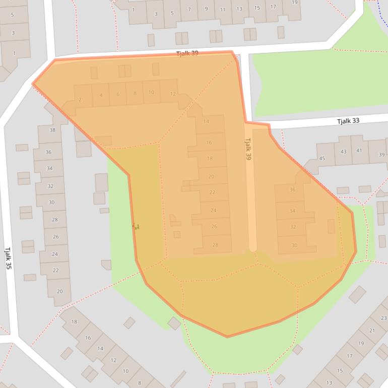 Kaart van postcodegebied 8232MH.