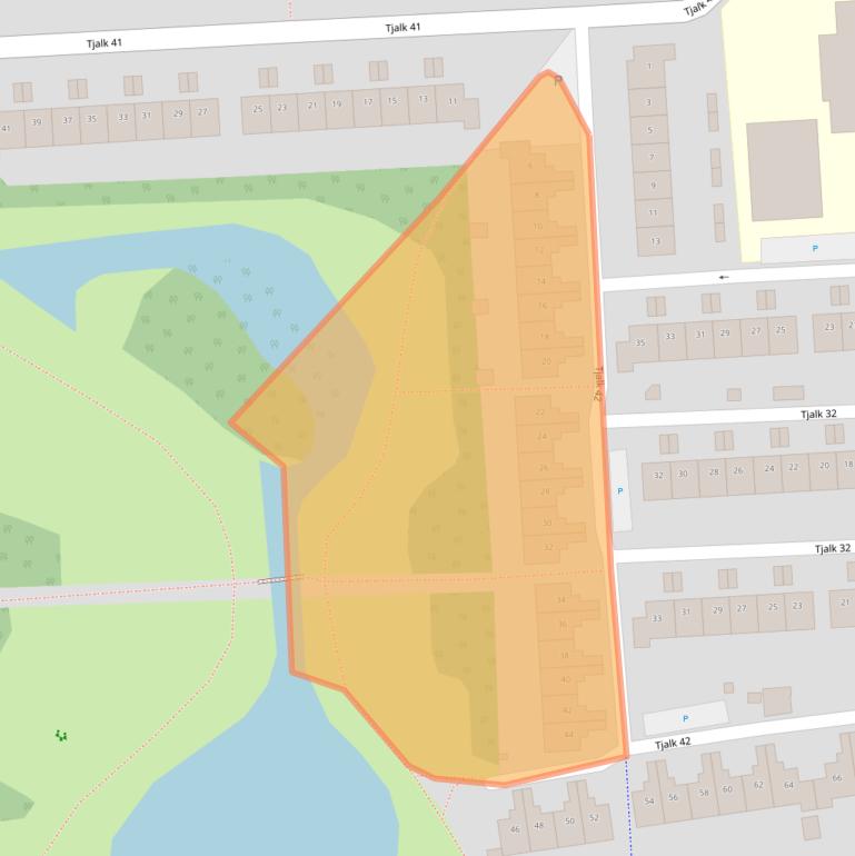 Kaart van postcodegebied 8232NA.