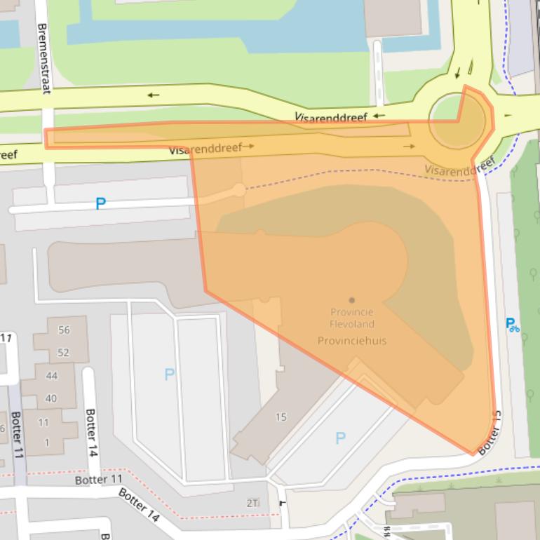 Kaart van postcodegebied 8232PH.