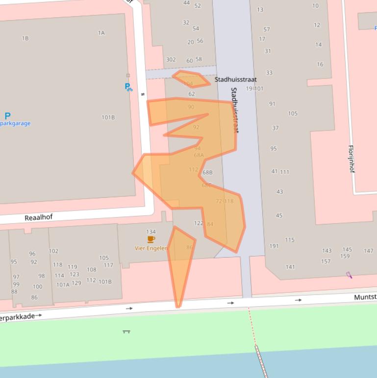 Kaart van postcodegebied 8232VE.