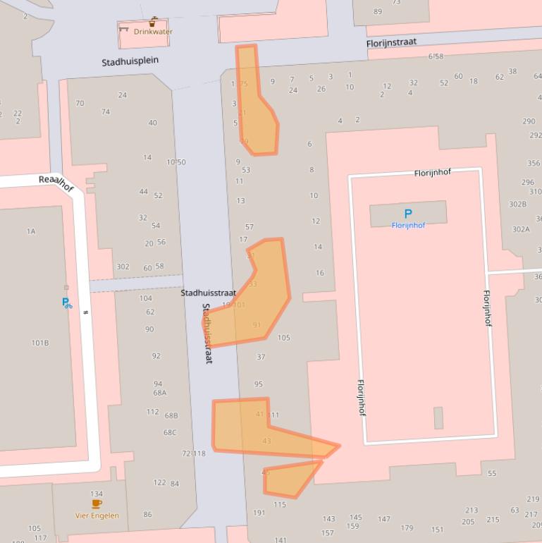 Kaart van postcodegebied 8232VJ.