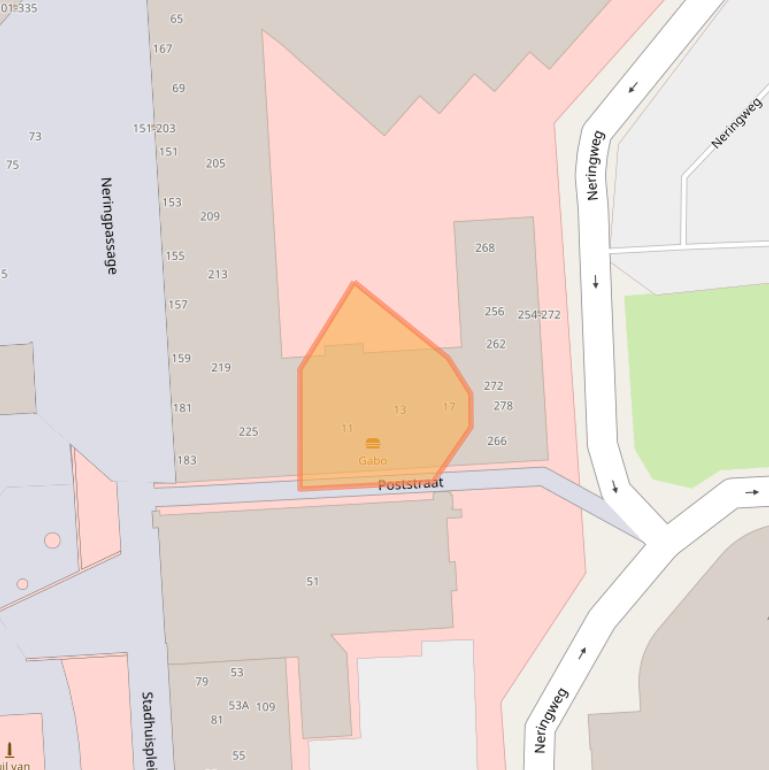 Kaart van postcodegebied 8232VN.