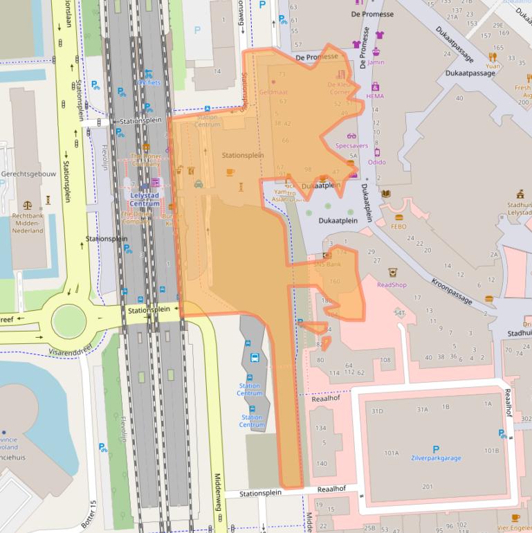 Kaart van postcodegebied 8232VT.