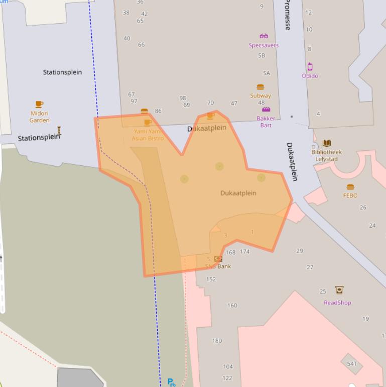 Kaart van postcodegebied 8232VV.