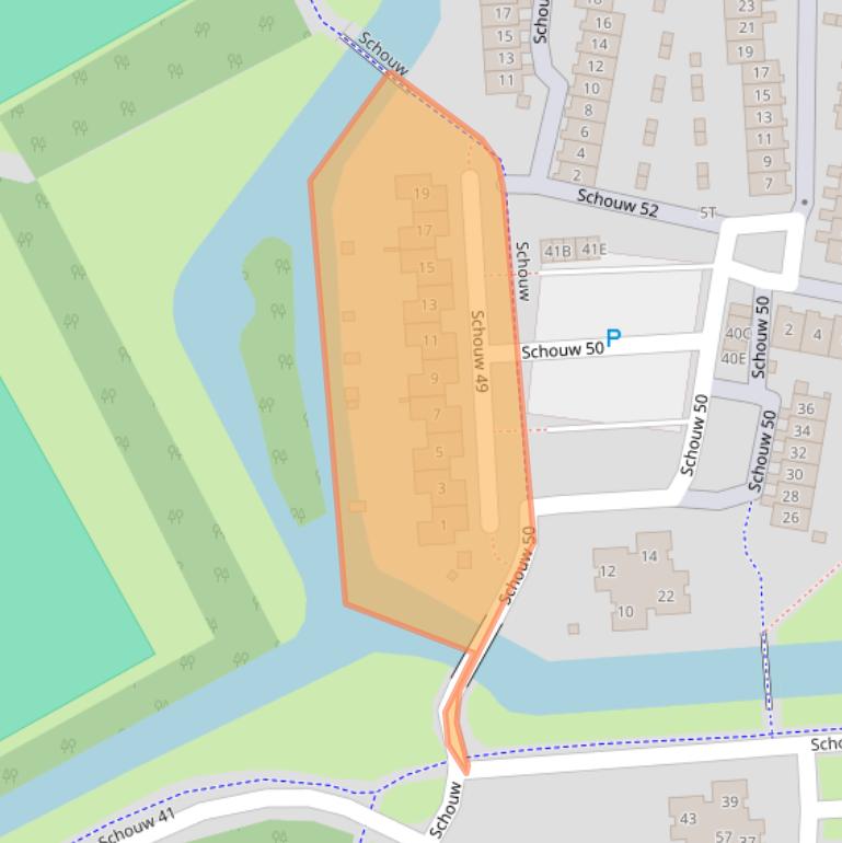 Kaart van postcodegebied 8232XA.