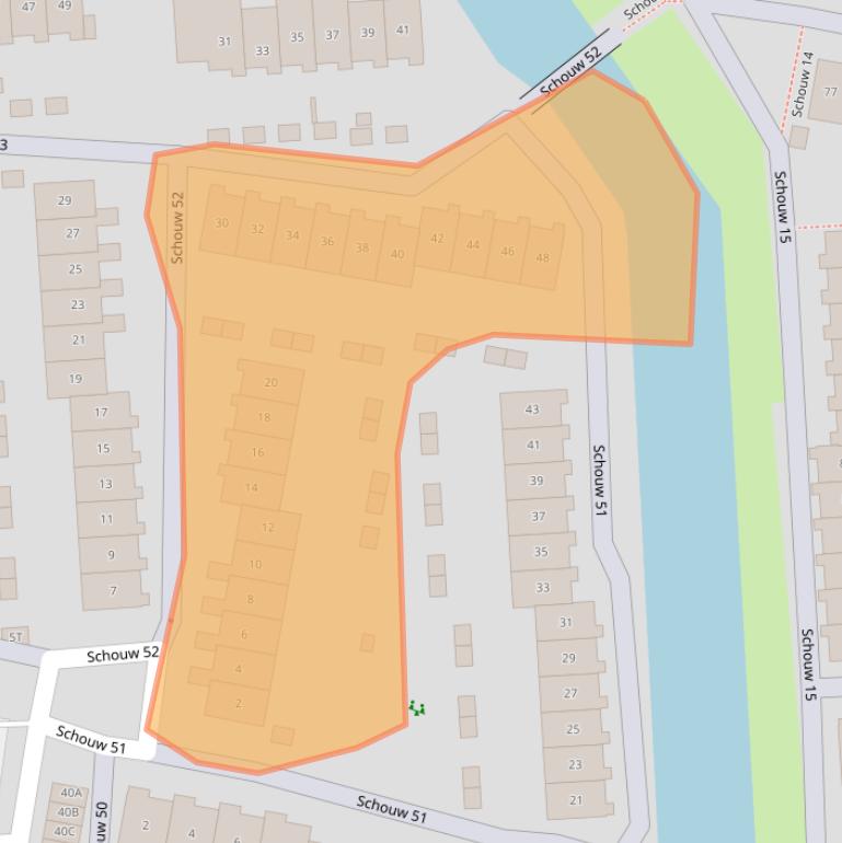 Kaart van postcodegebied 8232XE.
