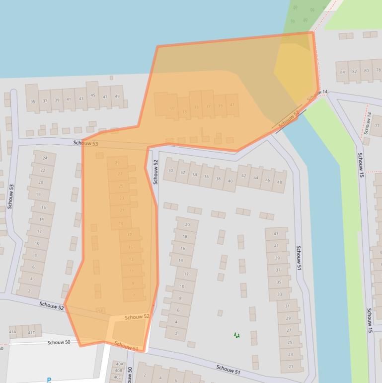 Kaart van postcodegebied 8232XG.