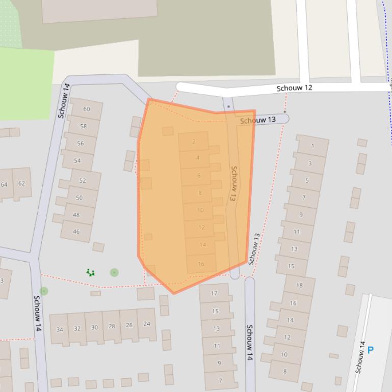 Kaart van postcodegebied 8232ZB.