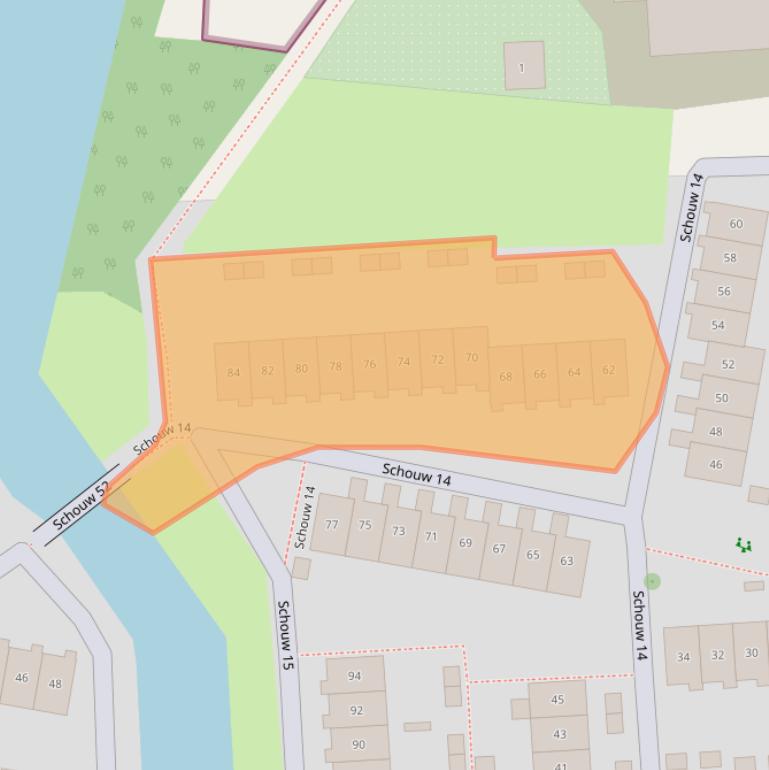 Kaart van postcodegebied 8232ZE.