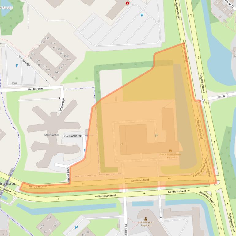 Kaart van postcodegebied 8233AB.