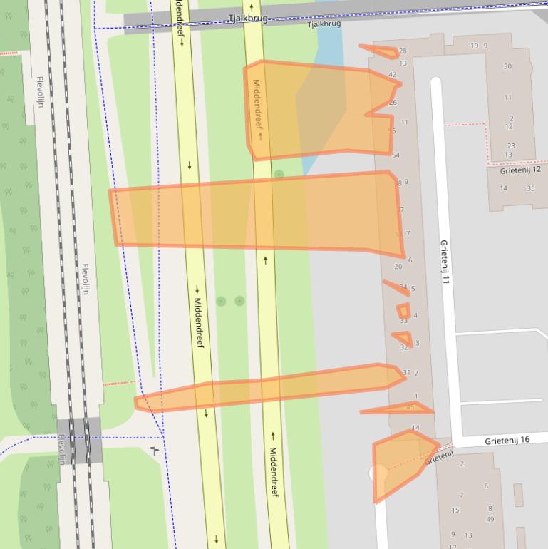 Kaart van postcodegebied 8233BE.