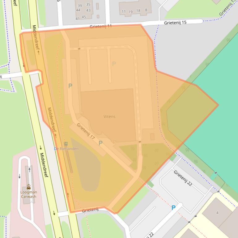 Kaart van postcodegebied 8233BP.