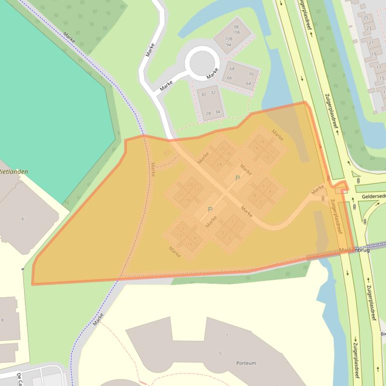 Kaart van postcodegebied 8233GB.