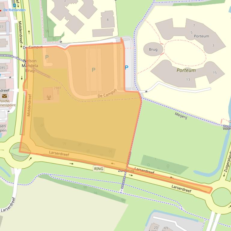 Kaart van postcodegebied 8233GS.