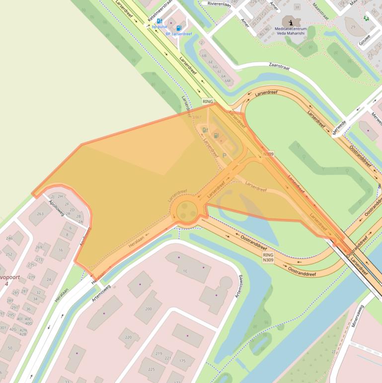 Kaart van postcodegebied 8233HA.