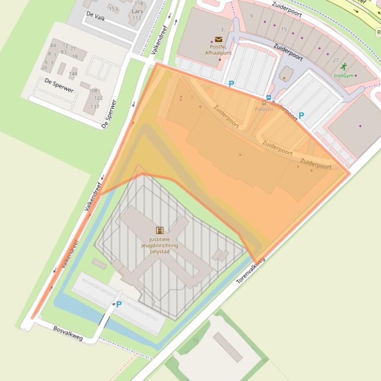 Kaart van postcodegebied 8239AD.