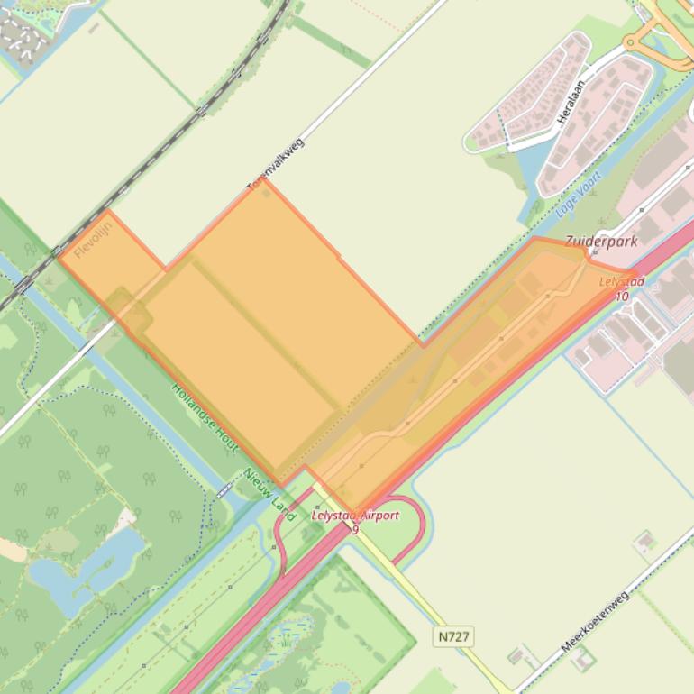 Kaart van postcodegebied 8239DK.