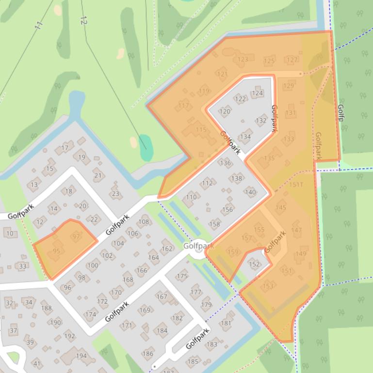 Kaart van postcodegebied 8241AC.