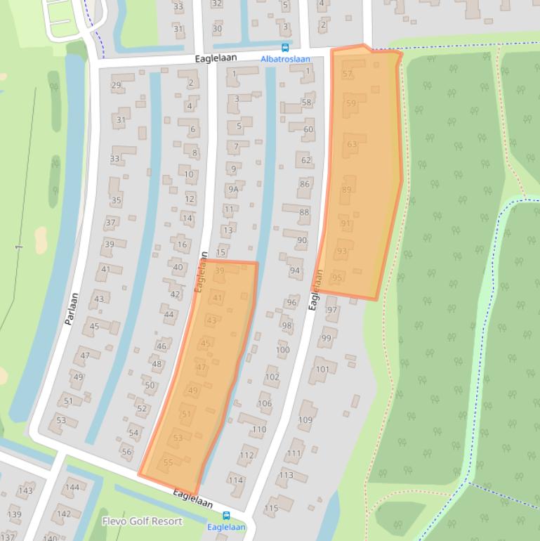 Kaart van postcodegebied 8241AK.