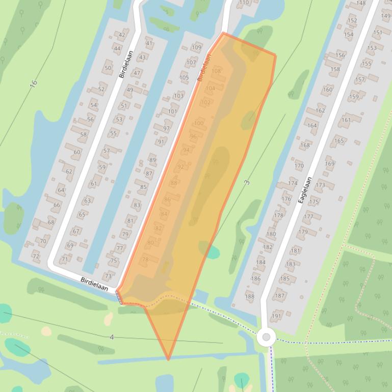 Kaart van postcodegebied 8241AW.