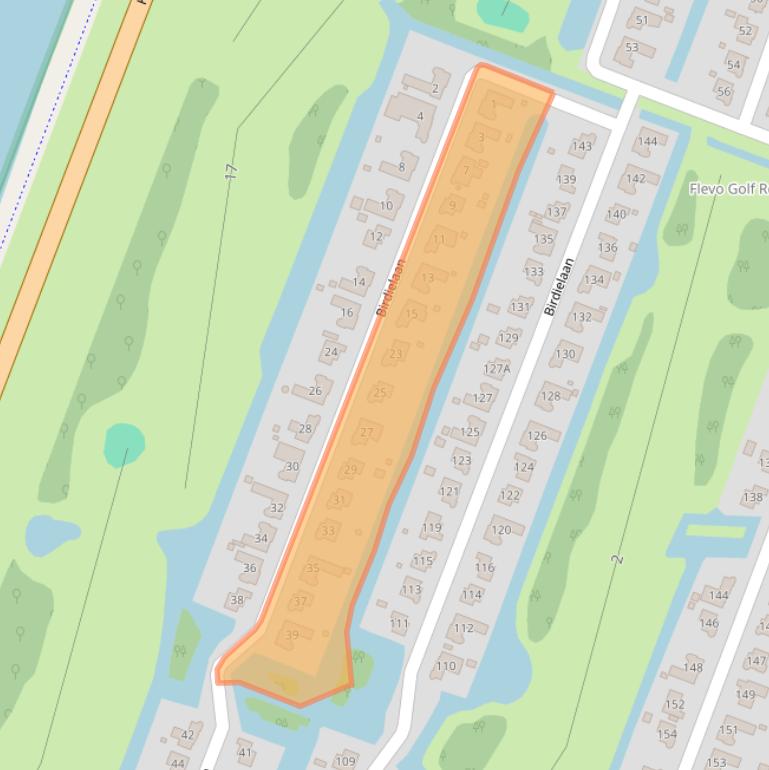 Kaart van postcodegebied 8241BB.