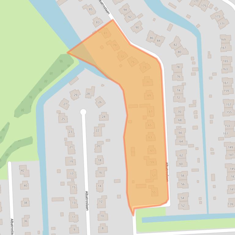 Kaart van postcodegebied 8241CC.