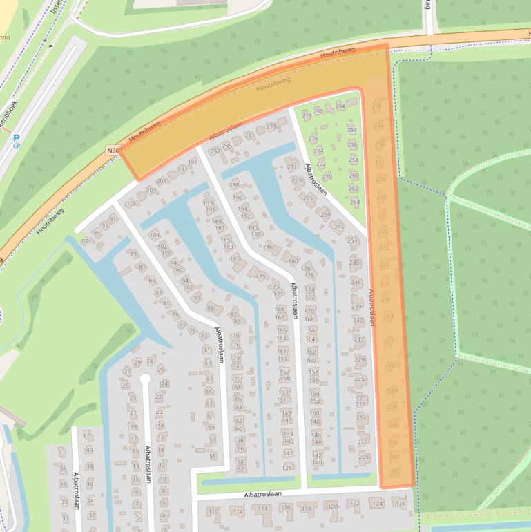 Kaart van postcodegebied 8241CN.