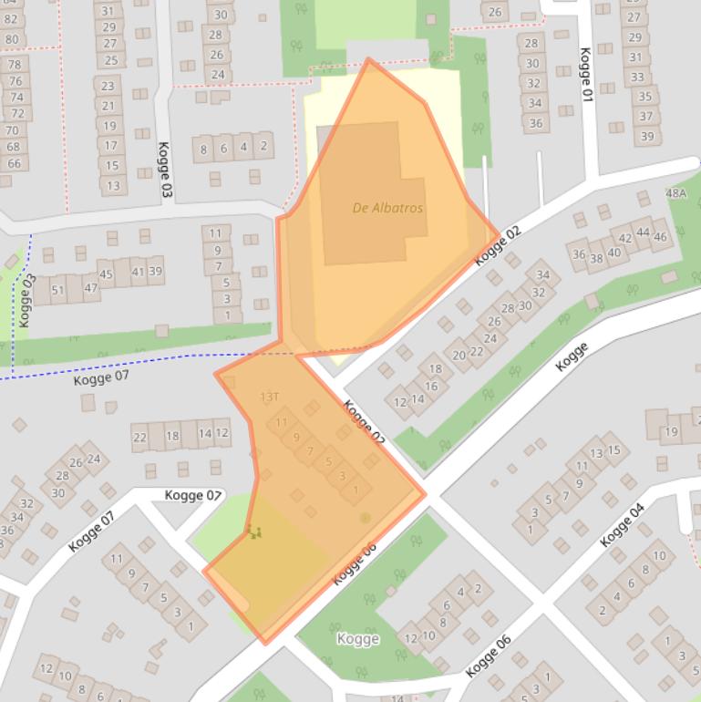 Kaart van postcodegebied 8242AL.