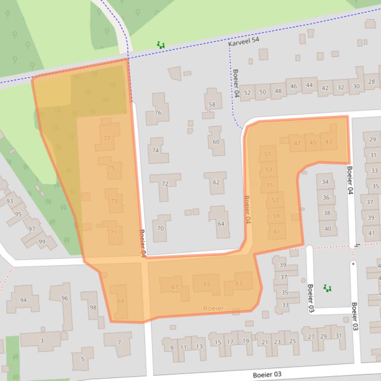 Kaart van postcodegebied 8242CN.