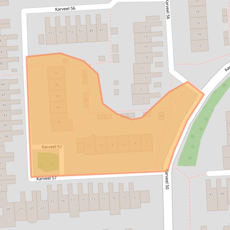 Kaart van postcodegebied 8242CT.