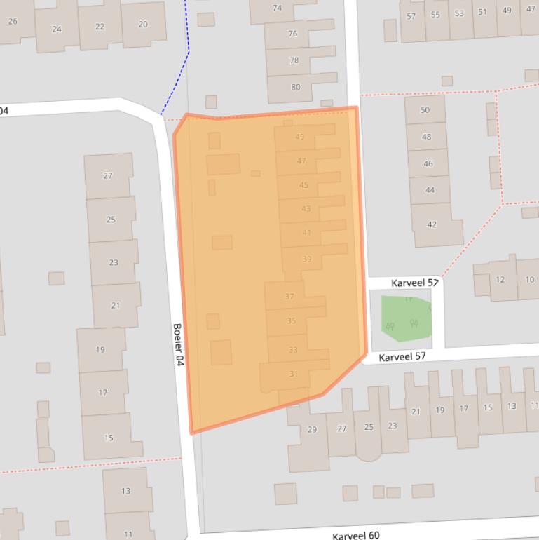 Kaart van postcodegebied 8242CW.