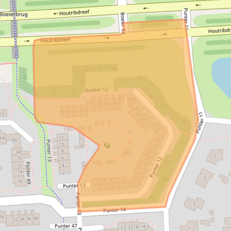 Kaart van postcodegebied 8242DA.